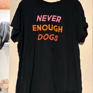 Torrid Black 'Never Enough Dogs' T-Shirt